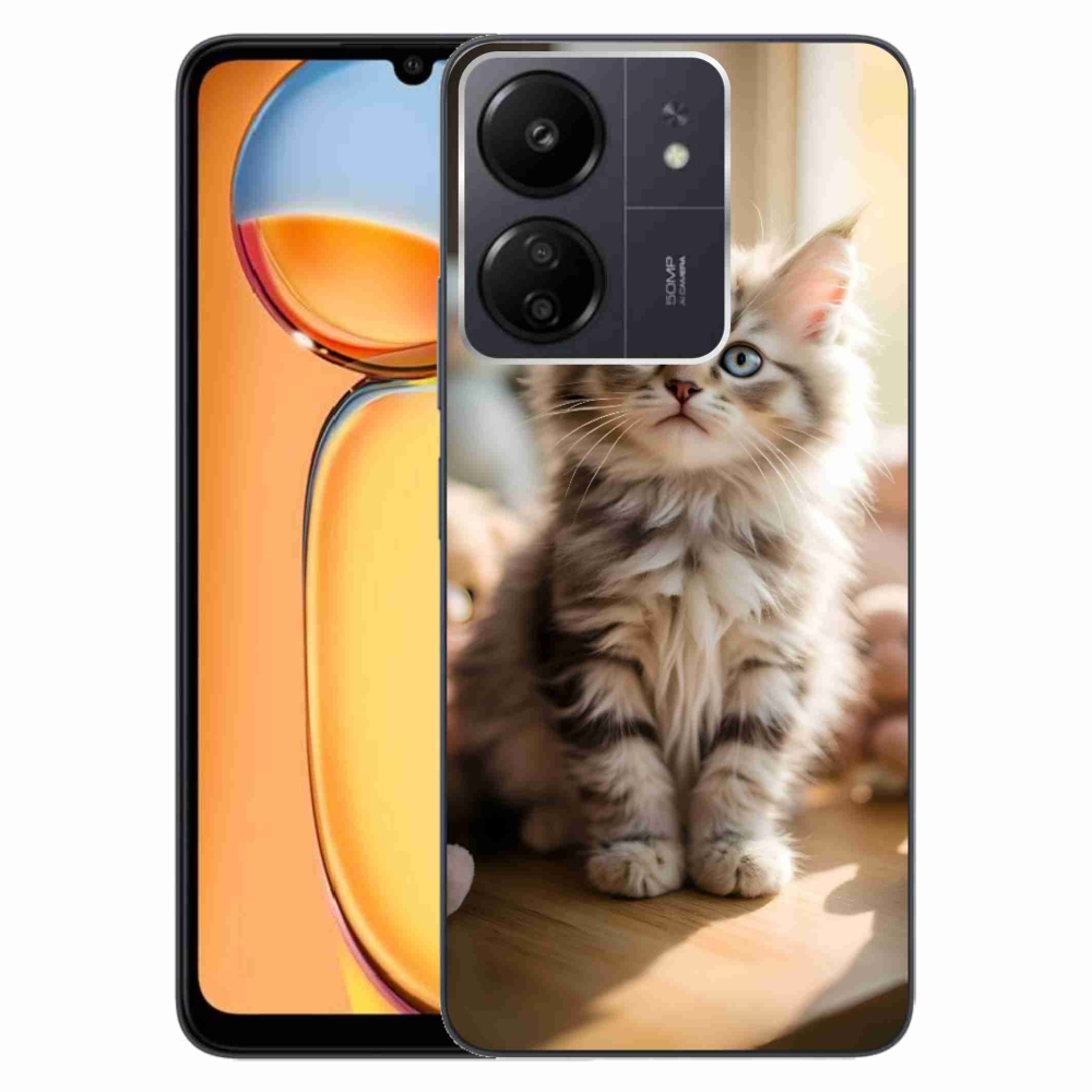 Gél borítás mmCase a Xiaomi Poco C65/Redmi 13C számára - aranyos cica 10