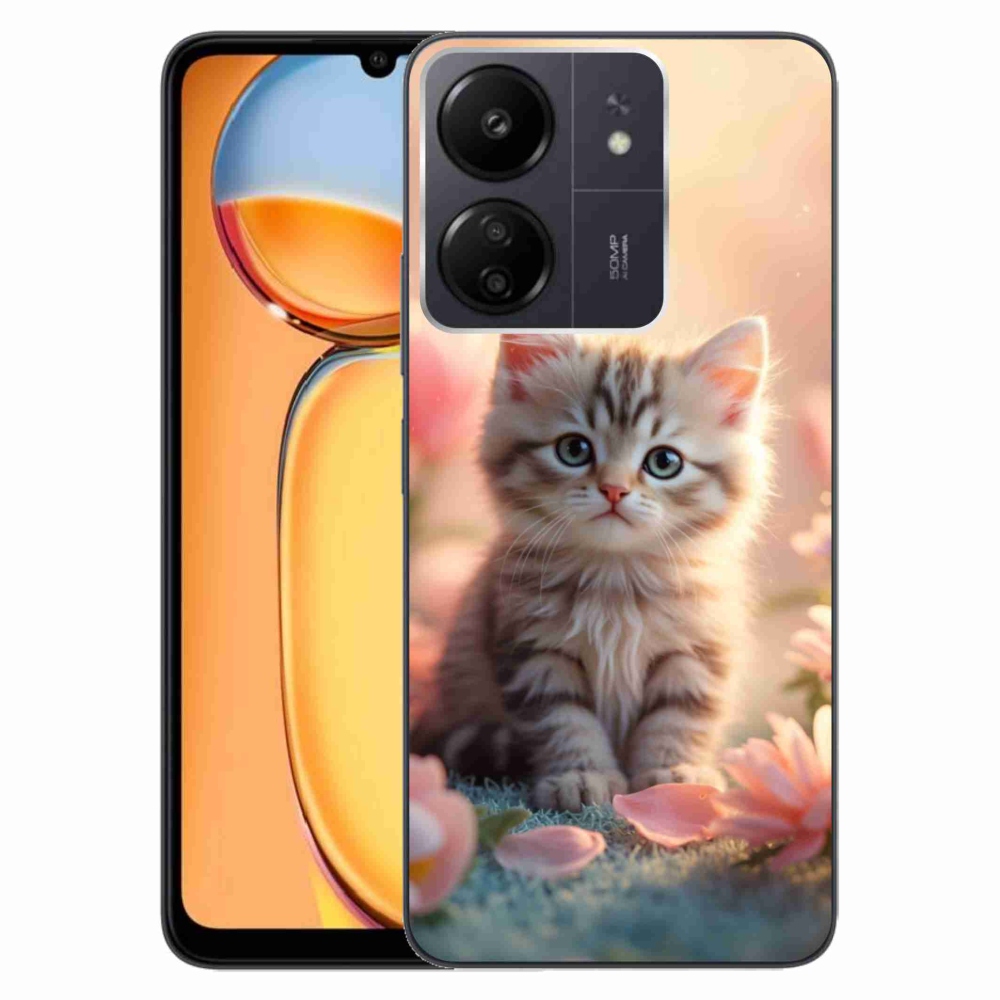 Gél borítás mmCase a Xiaomi Poco C65/Redmi 13C számára - aranyos cica 8