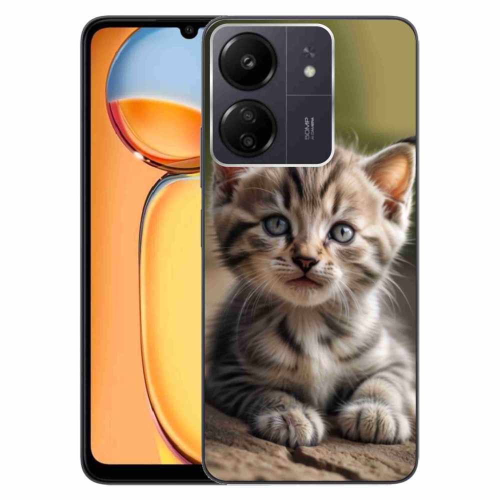 Gél borító mmCase a Xiaomi Poco C65/Redmi 13C számára - aranyos cica 9