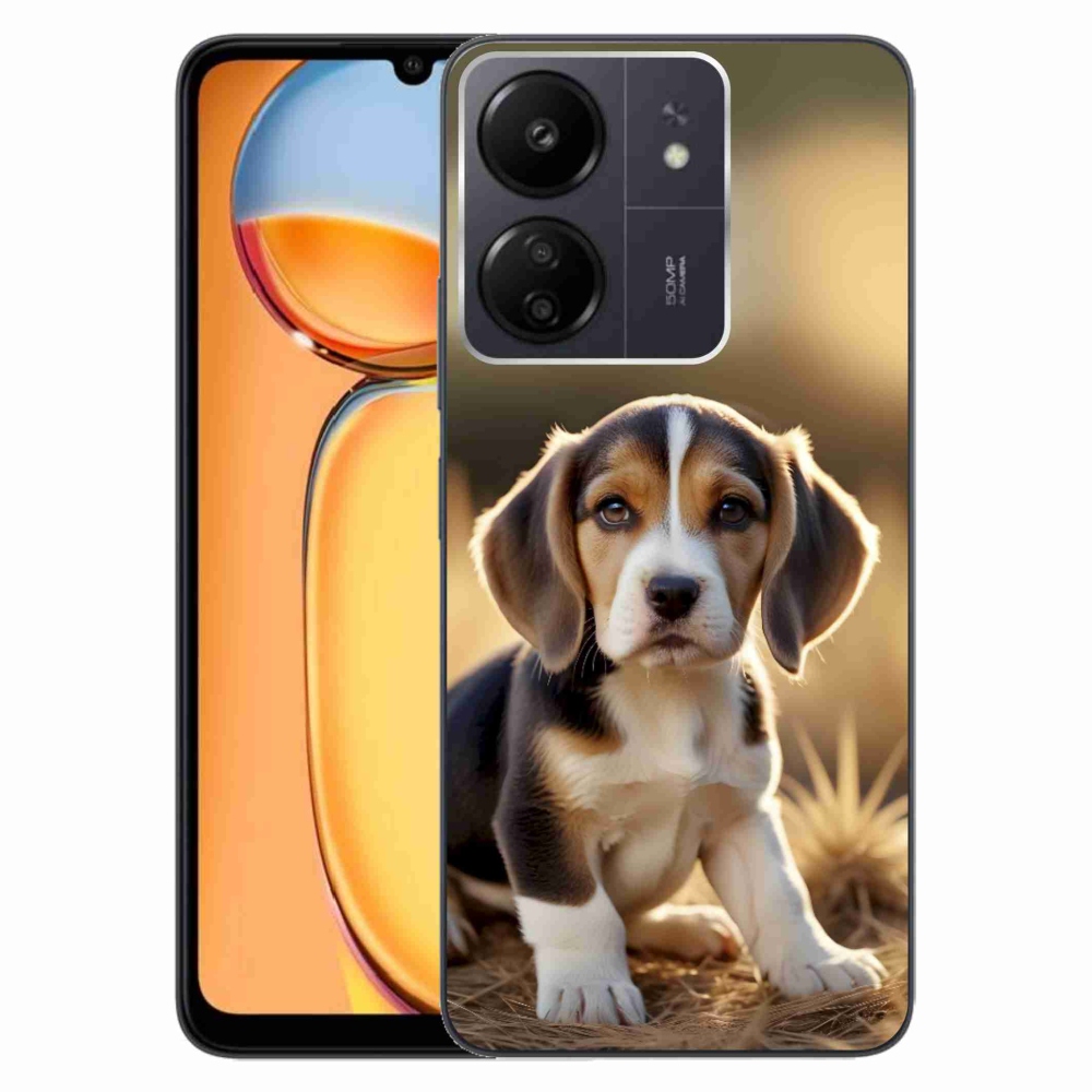 Gél borítás mmCase a Xiaomi Poco C65/Redmi 13C számára - aranyos beagle