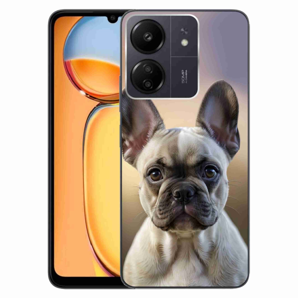 Gél borítás mmCase a Xiaomi Poco C65/Redmi 13C számára - aranyos francia bulldog