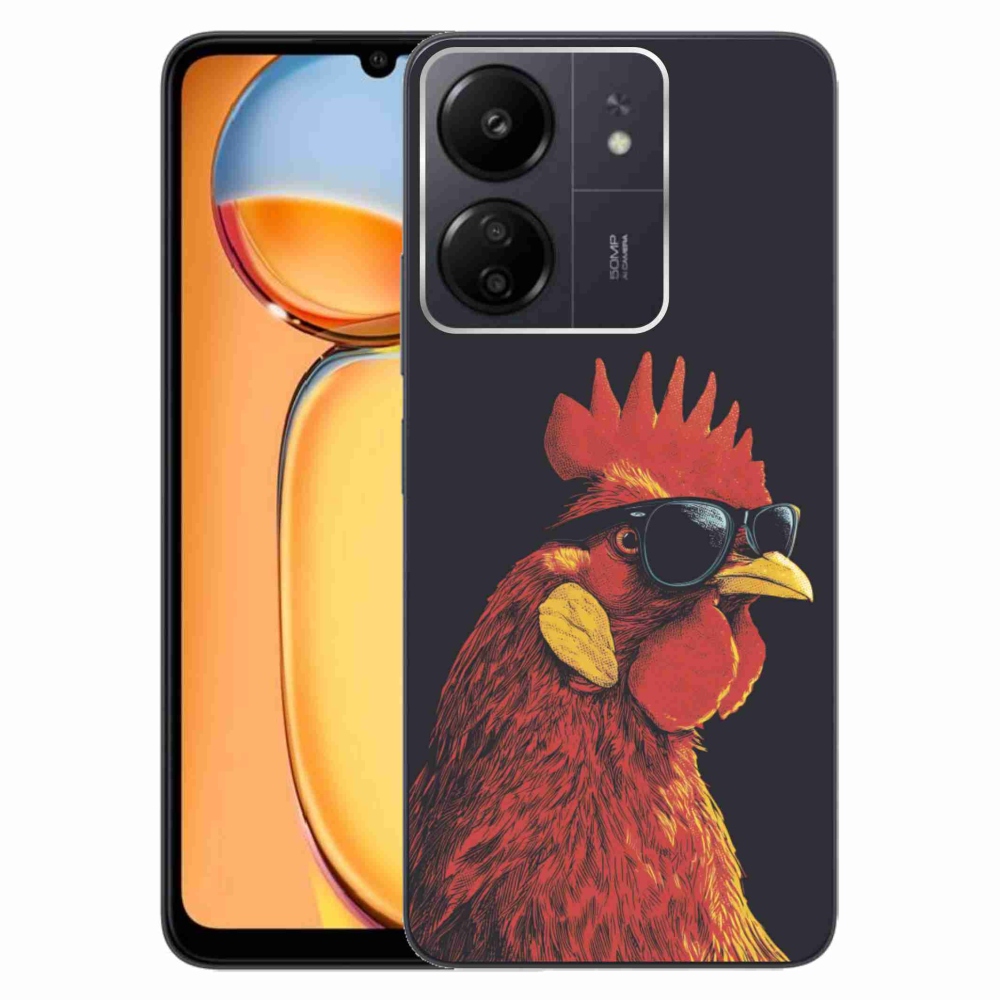 Gél borítás mmCase a Xiaomi Poco C65/Redmi 13C számára - stílusos kakas