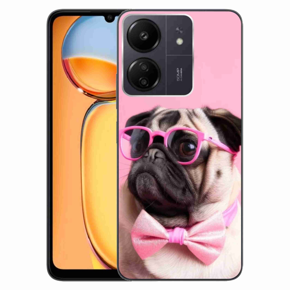 Gél borítás mmCase a Xiaomi Poco C65/Redmi 13C számára - stílusos mopsz