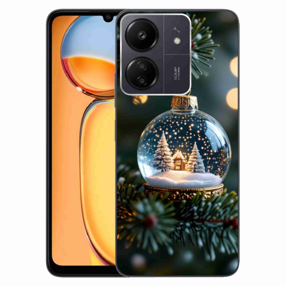 Gél borítás mmCase a Xiaomi Poco C65/Redmi 13C - karácsonyi gömbök 2