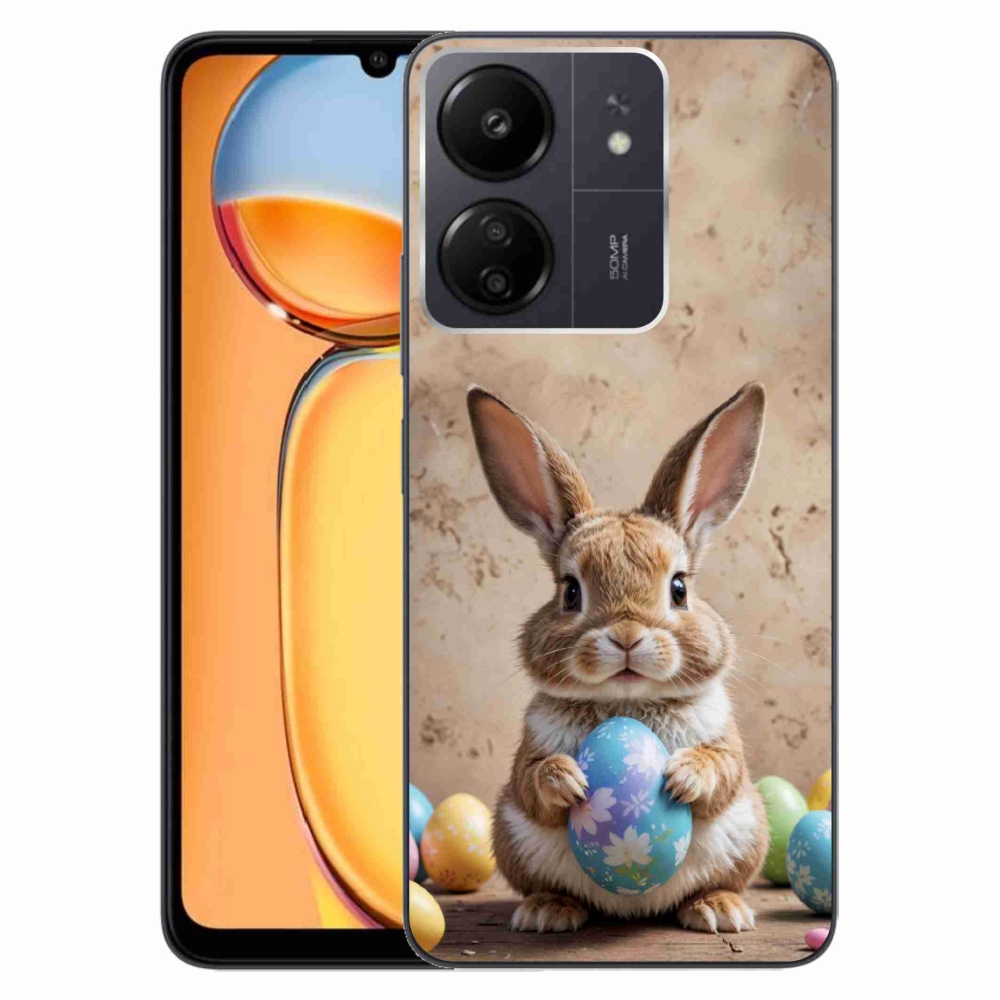 Gél borítás mmCase a Xiaomi Poco C65/Redmi 13C számára - Húsvéti nyuszi