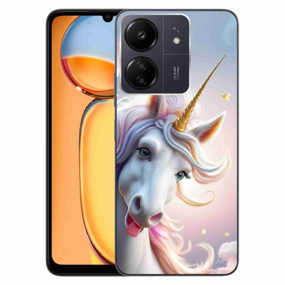 Gél borítás mmCase a Xiaomi Poco C65/Redmi 13C számára - vidám egyszarvú