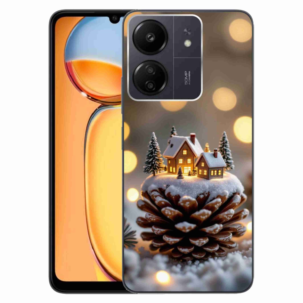 Gél borítás mmCase a Xiaomi Poco C65/Redmi 13C - téli falu számára