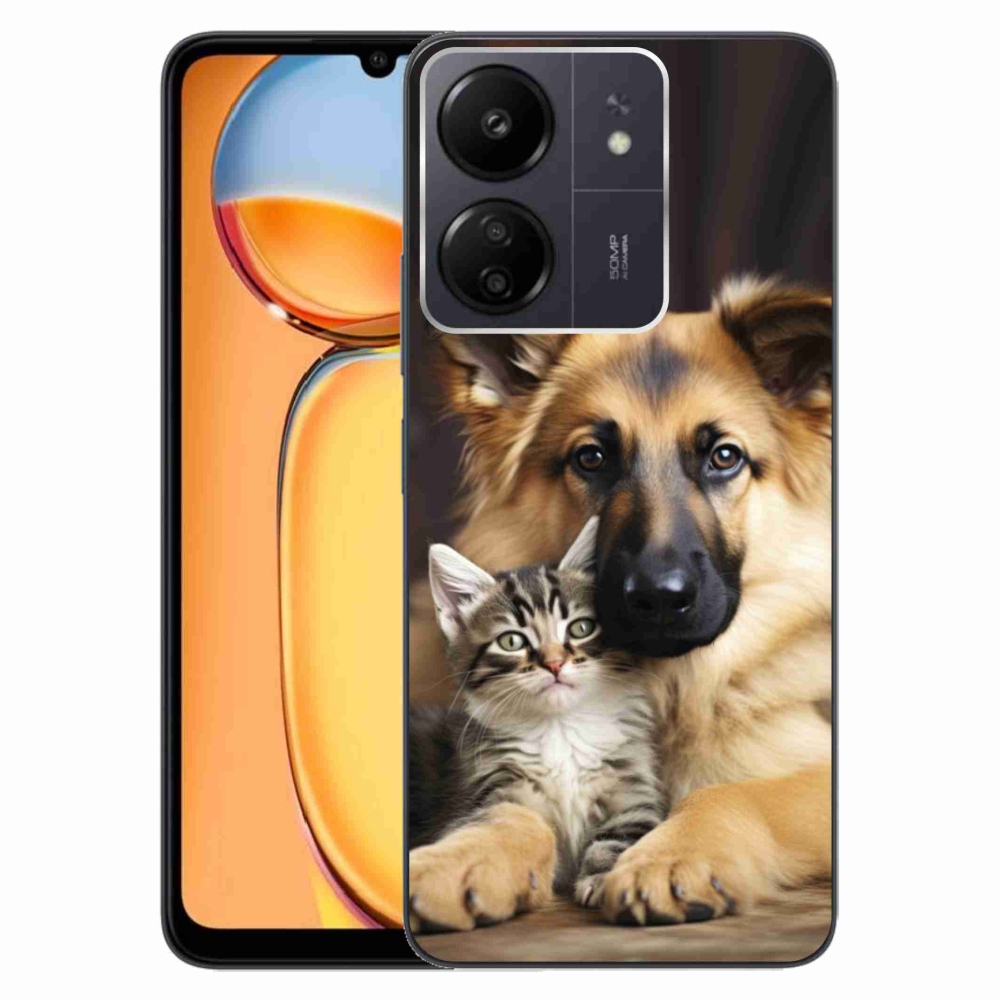 Gél borítás mmCase a Xiaomi Poco C65/Redmi 13C - állati barátsághoz