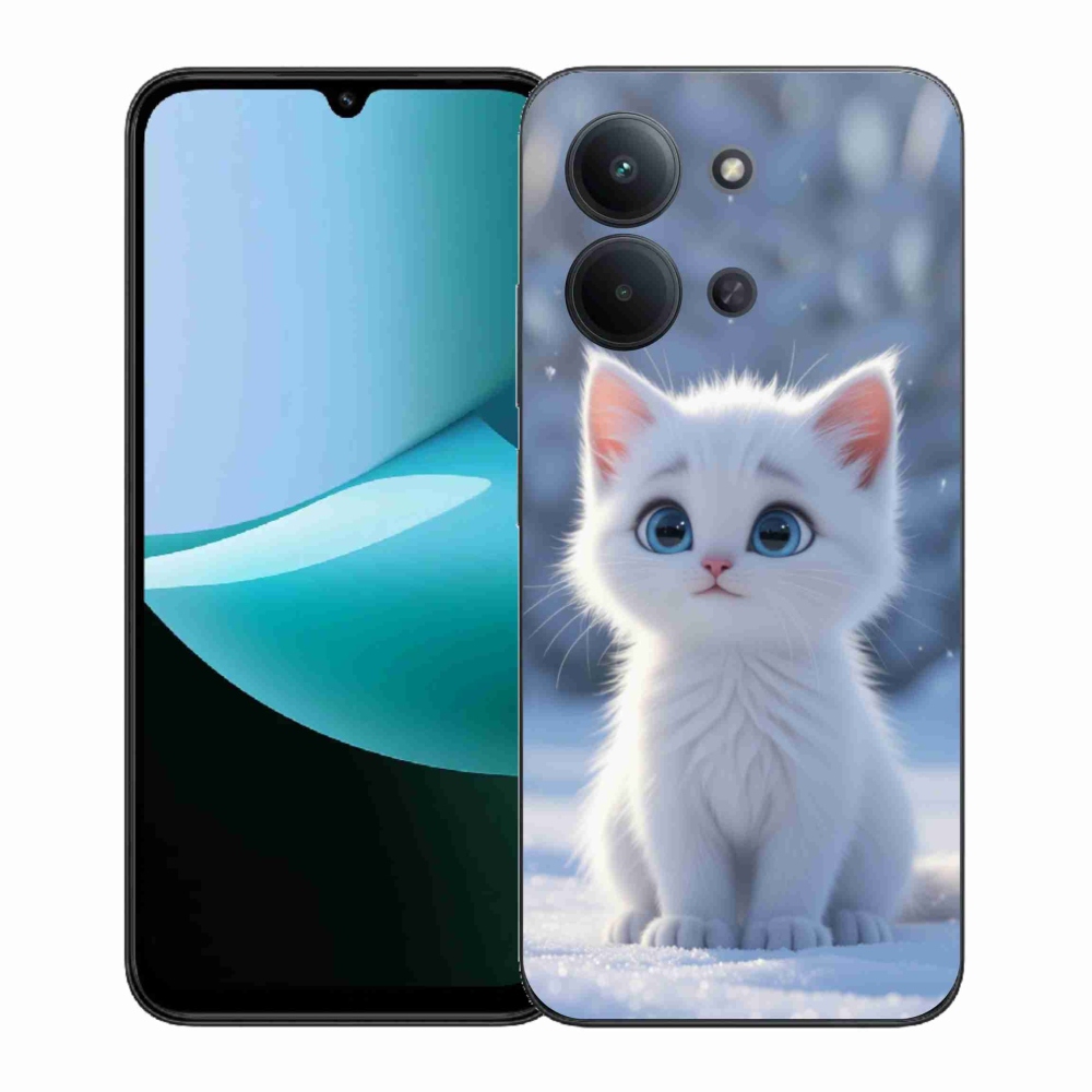 Gél borító mmCase a Xiaomi Poco C85 (171mm)/Redmi 15C (171mm) - fehér cica 3