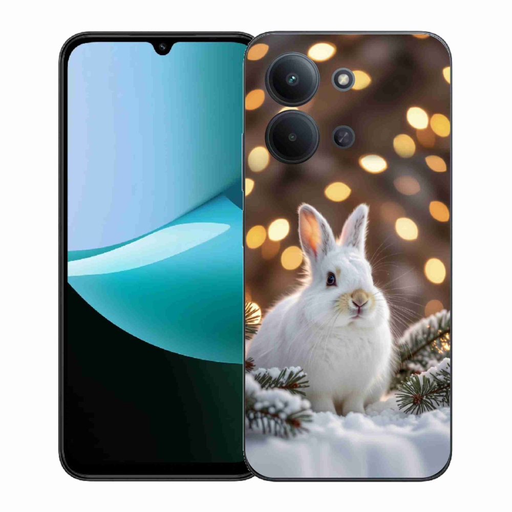 Gél borítás mmCase a Xiaomi Poco C85 (171mm)/Redmi 15C (171mm) - fehér nyúlhoz