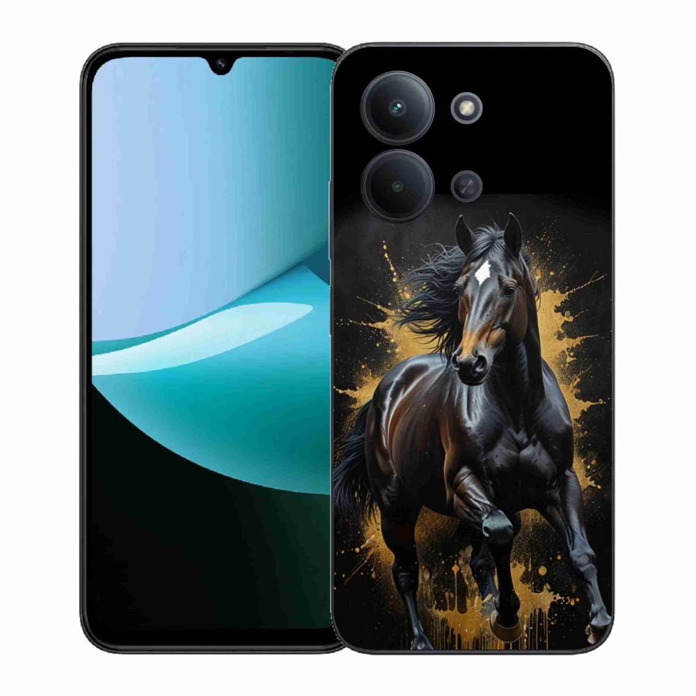 Gél borítás mmCase a Xiaomi Poco C85 (171mm)/Redmi 15C (171mm) - elegáns fekete méneshez