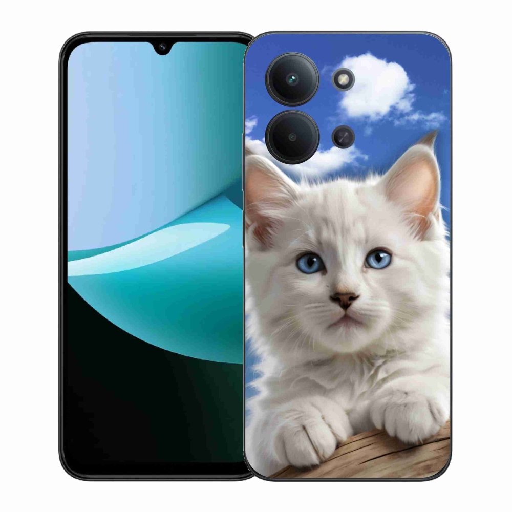 Gél borítás mmCase a Xiaomi Poco C85 (171mm)/Redmi 15C (171mm) - cica és felhőkhöz