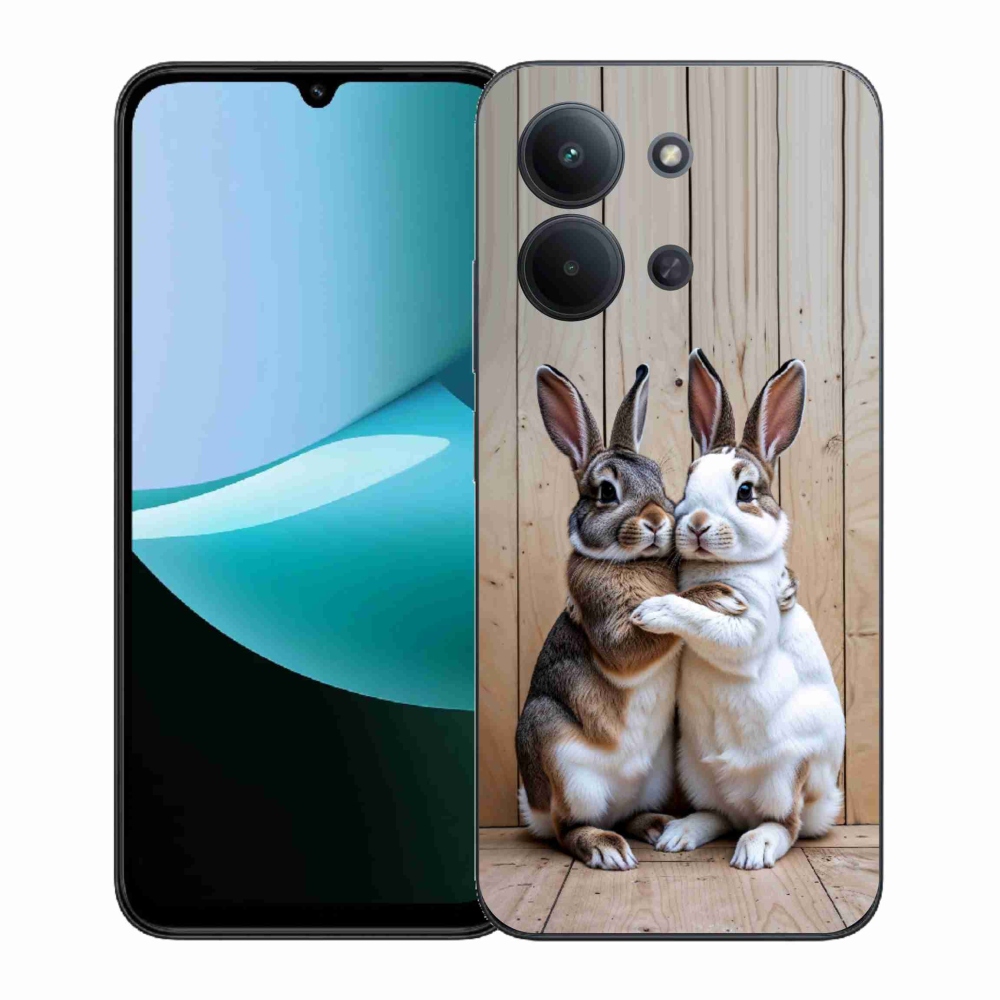 Zselés borítás mmCase a Xiaomi Poco C85 (171mm)/Redmi 15C (171mm) - nyúl párhoz