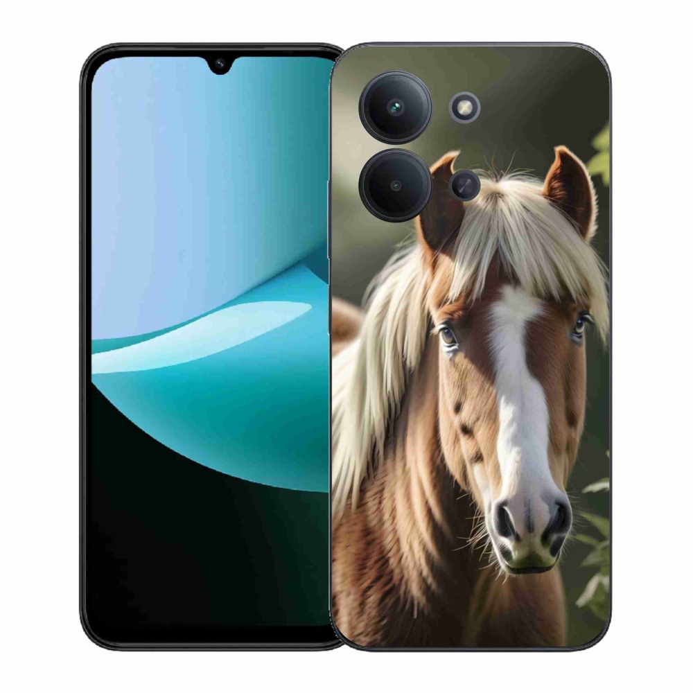 Gél borítás mmCase a Xiaomi Poco C85 (171mm)/Redmi 15C (171mm) - ló könnyű sörénnyel