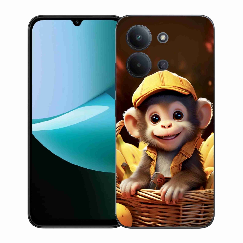 Gél borítás mmCase for Xiaomi Poco C85 (171mm)/Redmi 15C (171mm) - majom a kosárban