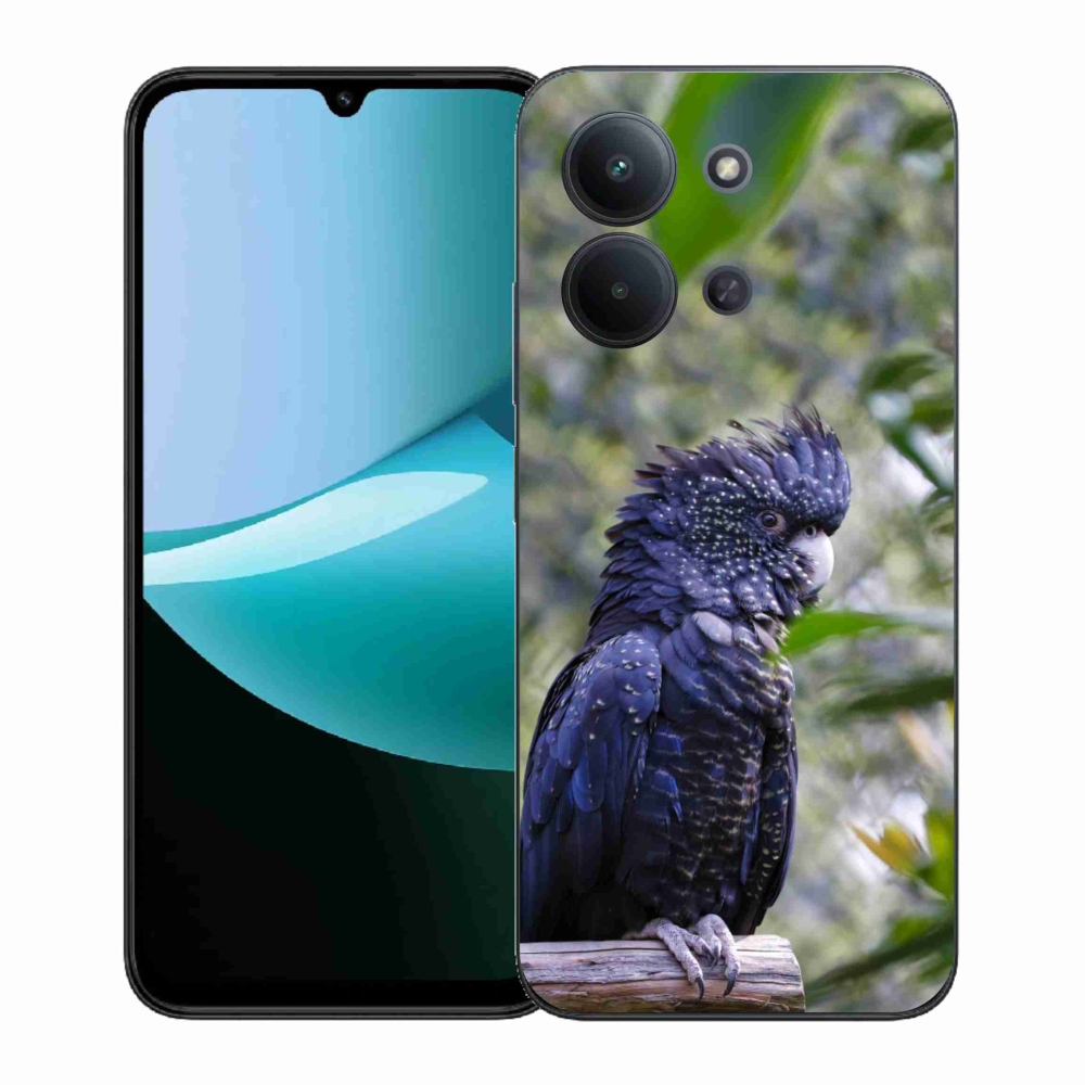 Gél borítás mmCase a Xiaomi Poco C85 (171mm)/Redmi 15C (171mm) - papagáj kakadu fekete