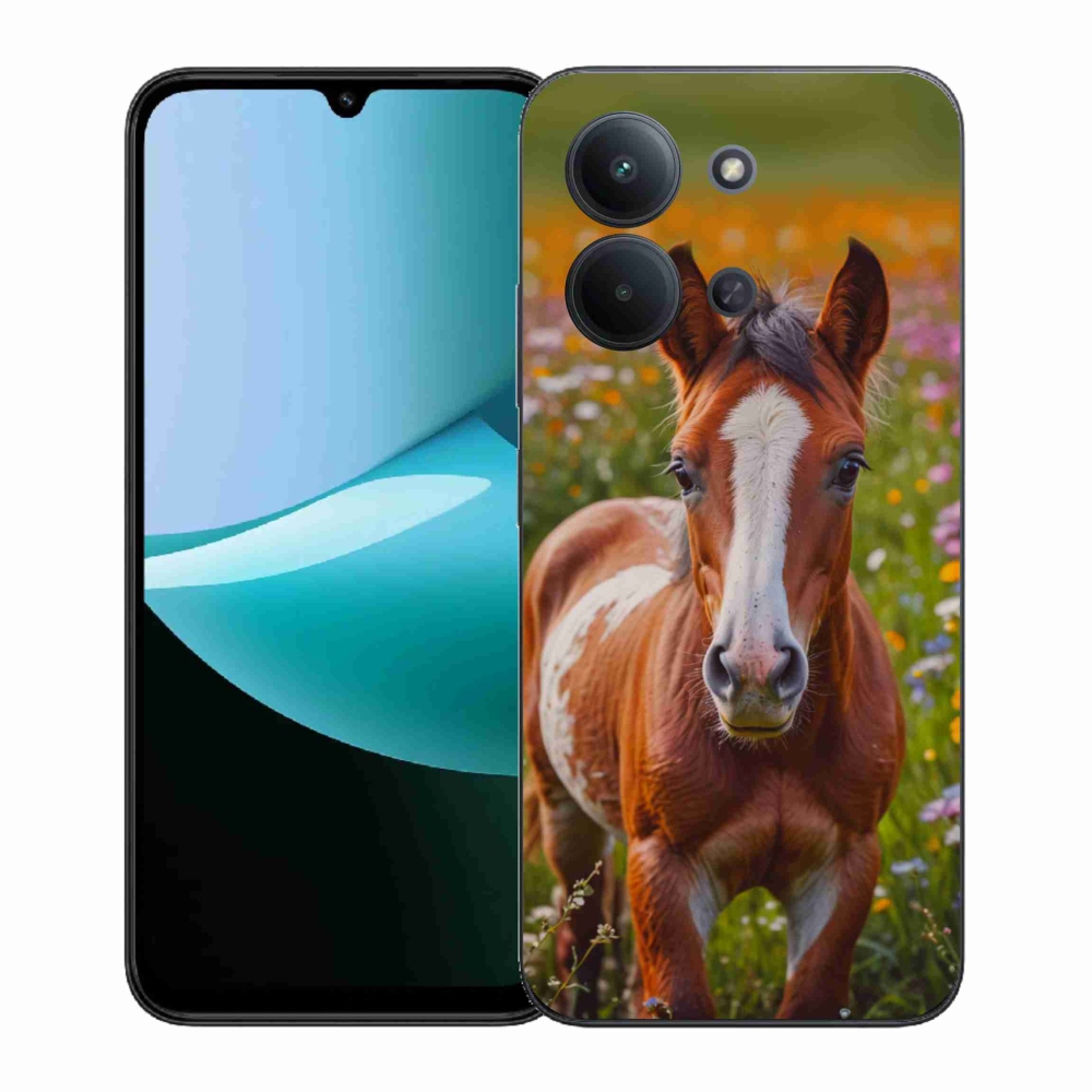 Gél borítás mmCase a Xiaomi Poco C85 (171mm)/Redmi 15C (171mm) - aranyos csikóhoz