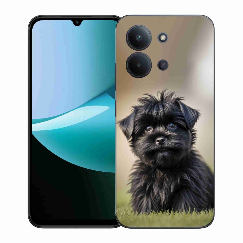 Gél borítás mmCase a Xiaomi Poco C85 (171mm)/Redmi 15C (171mm) számára - aranyos fekete kutya