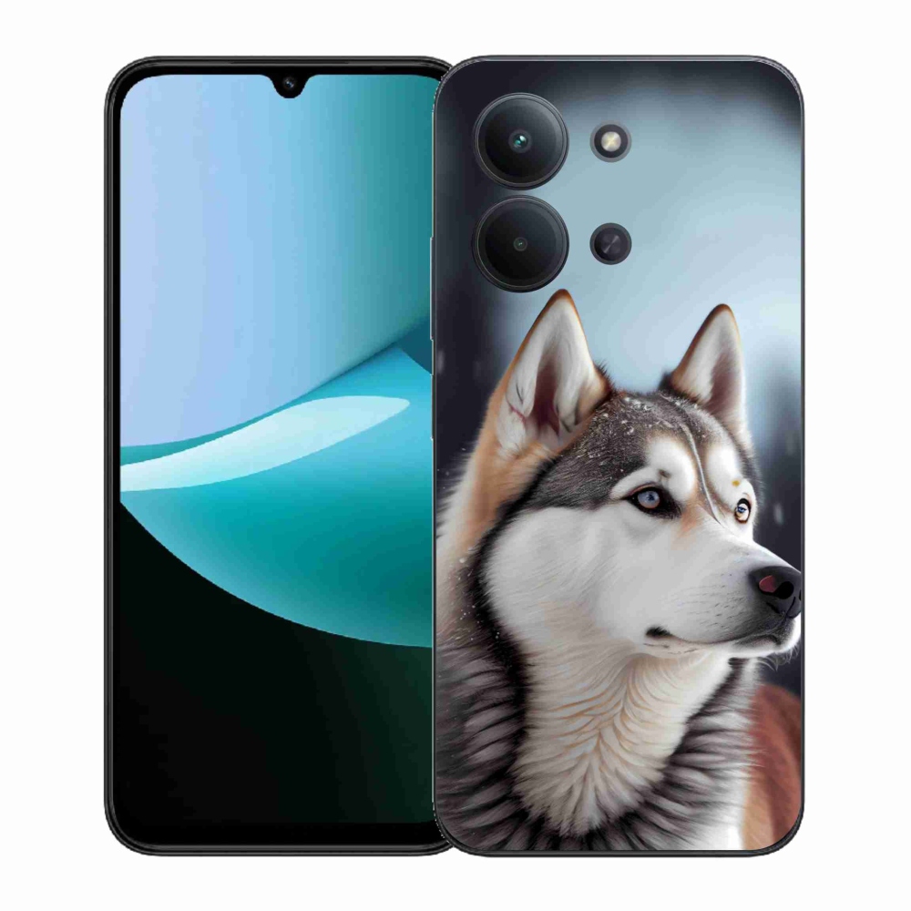 Gél borítás mmCase a Xiaomi Poco C85 (171mm)/Redmi 15C (171mm) - Siberian Husky számára