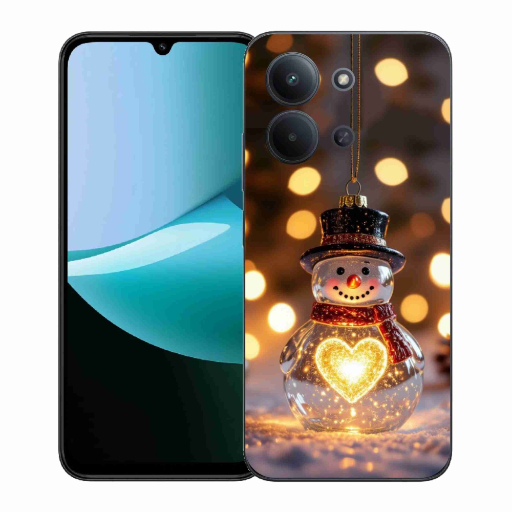 Gél borítás mmCase a Xiaomi Poco C85 (171mm)/Redmi 15C (171mm) - karácsonyi hóemberhez