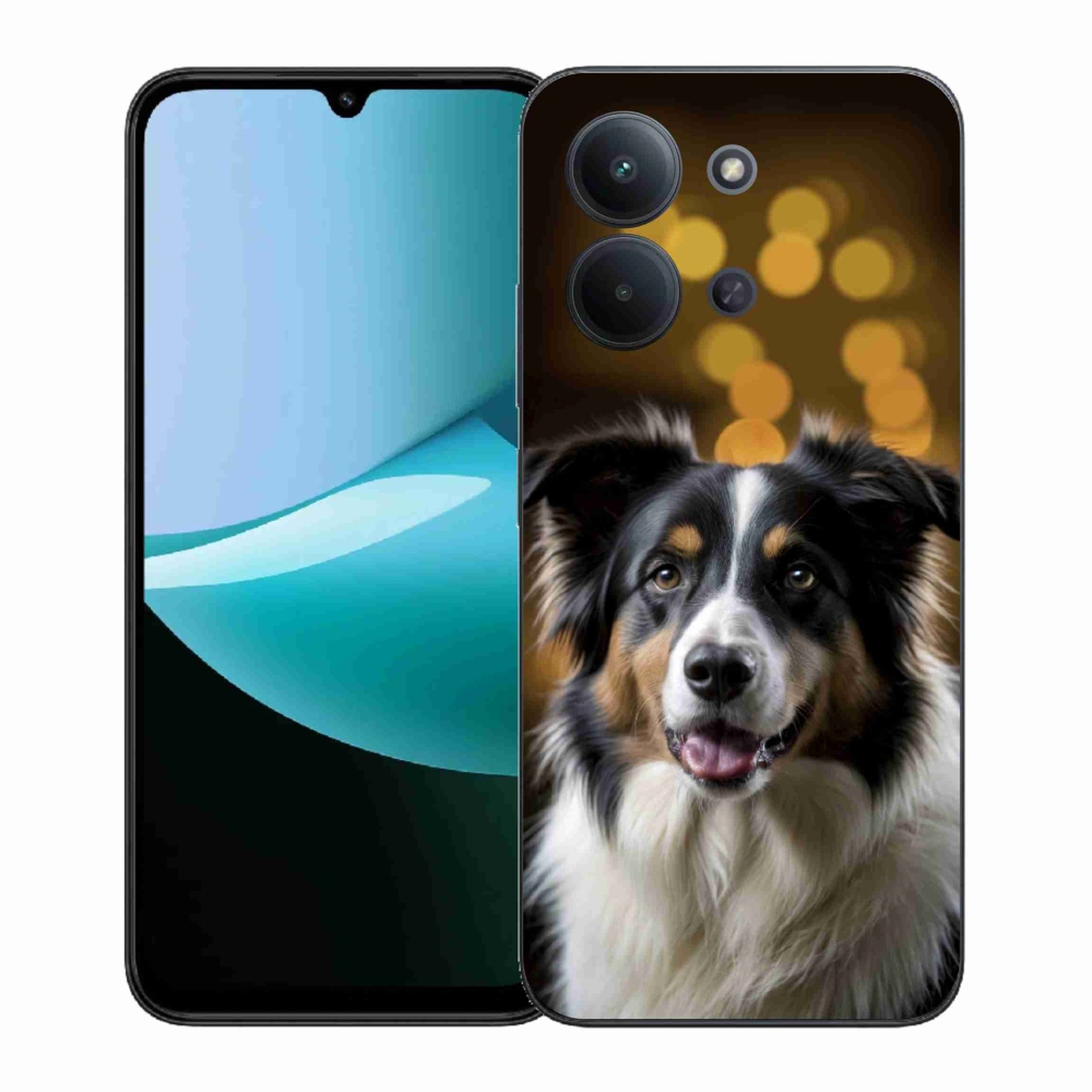 Gél borítás mmCase for Xiaomi Poco C85 (171mm)/Redmi 15C (171mm) - mosolygós ausztrál juhászkutya