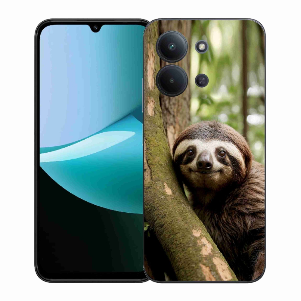 Gél borítás mmCase a Xiaomi Poco C85 (171mm)/Redmi 15C (171mm) - mosolygó lajhárhoz