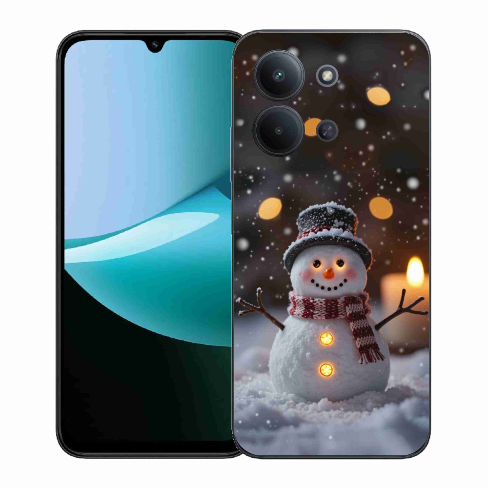 Gél borítás mmCase a Xiaomi Poco C85 (171mm)/Redmi 15C (171mm) - boldog hóemberhez