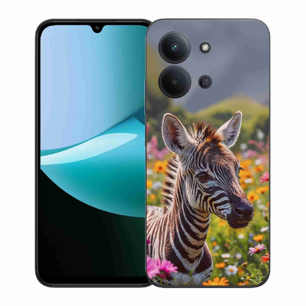 Gél borítás mmCase a Xiaomi Poco C85 (171mm)/Redmi 15C (171mm) - zebra a réten