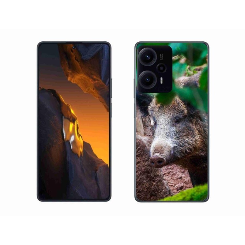 Gél borítás mmCase a Xiaomi Poco F5 készülékhez - vaddisznó