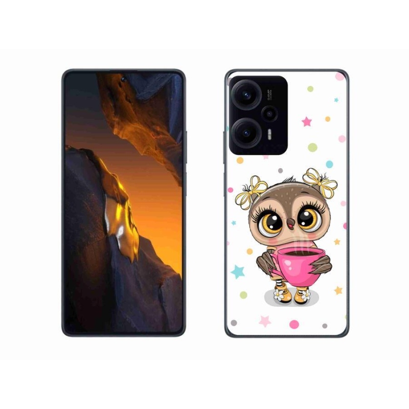 Gél borítás mmCase a Xiaomi Poco F5 készülékhez - rajzfilm bagoly