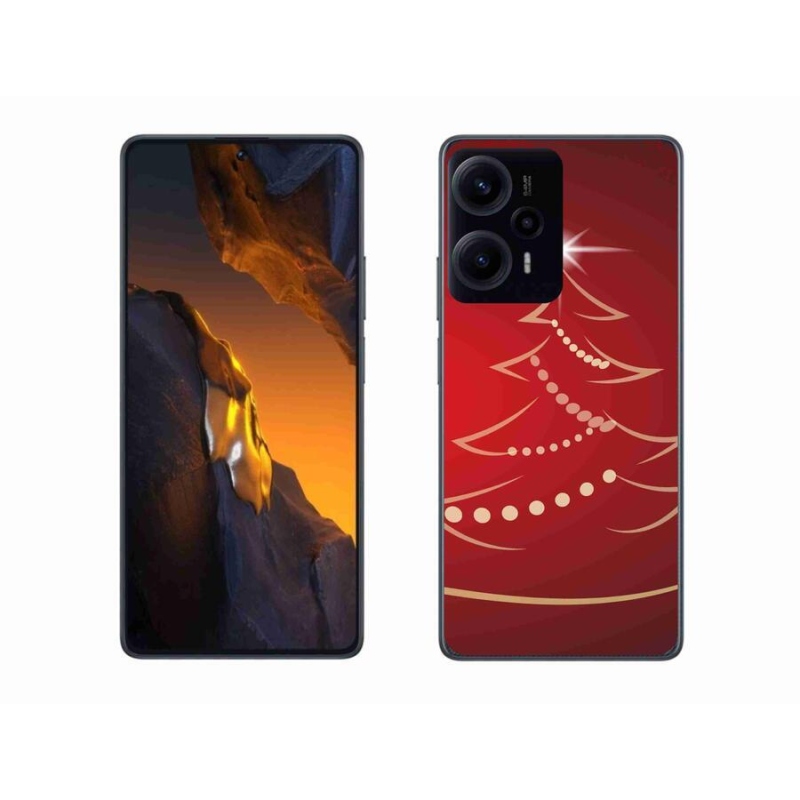 Gél borítás mmCase a Xiaomi Poco F5-hez - karácsonyfa karikatúra