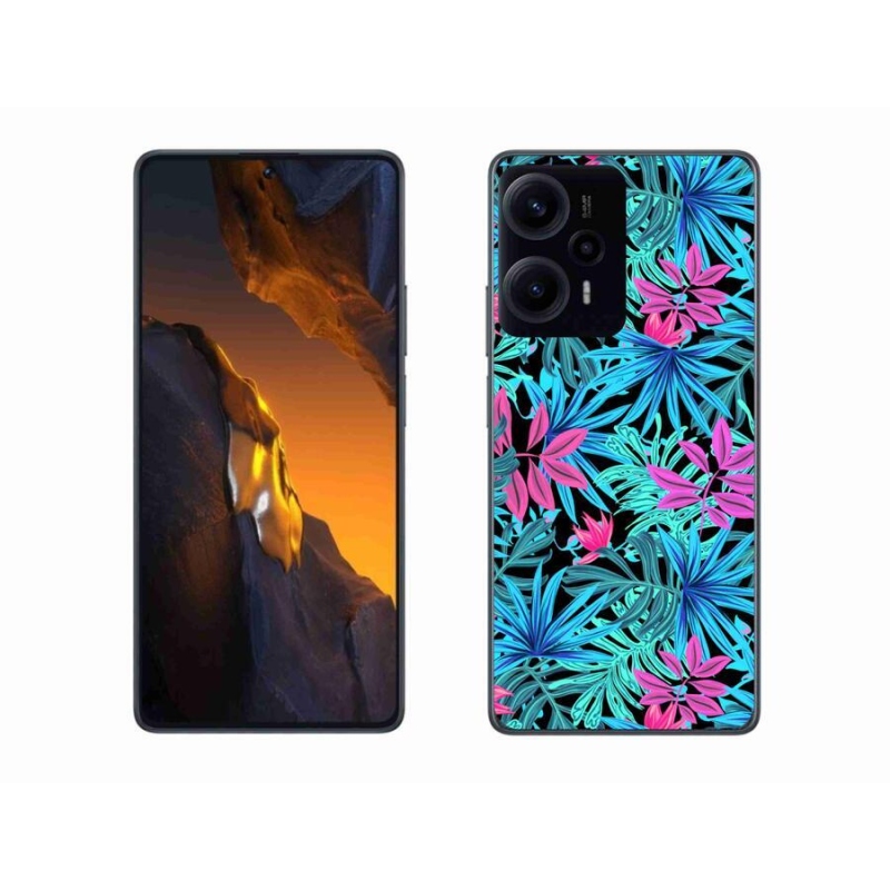 Gél borító mmCase a Xiaomi Poco F5-hez - virágok 3