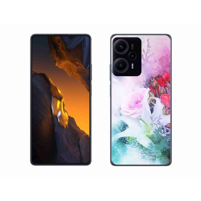 Gél borítás mmCase a Xiaomi Poco F5-hez - virágok 4