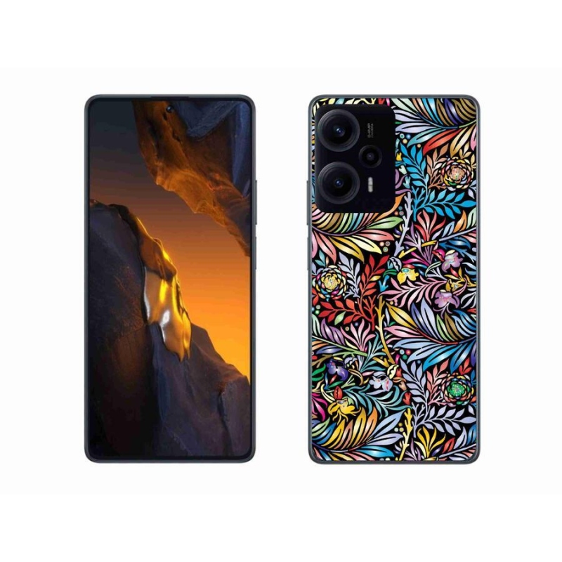 Gél borító mmCase a Xiaomi Poco F5-hez - virágok 5