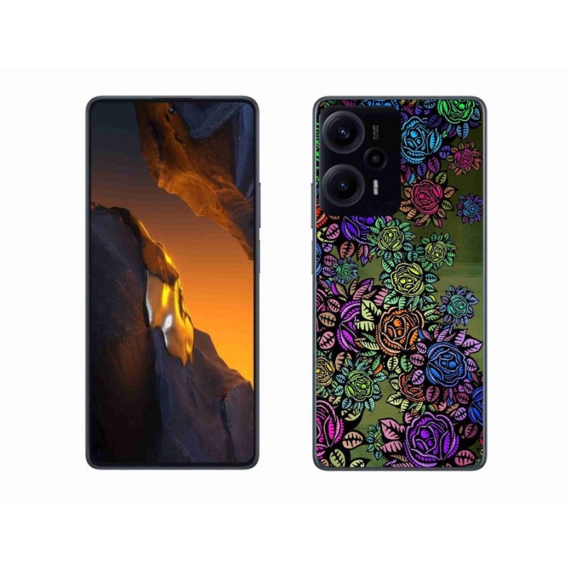 Gél borítás mmCase a Xiaomi Poco F5-hez - virágok 6