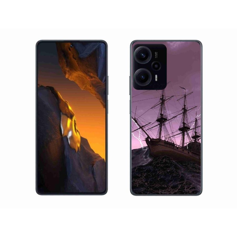 Gél borítás mmCase a Xiaomi Poco F5 számára - hajó a viharban