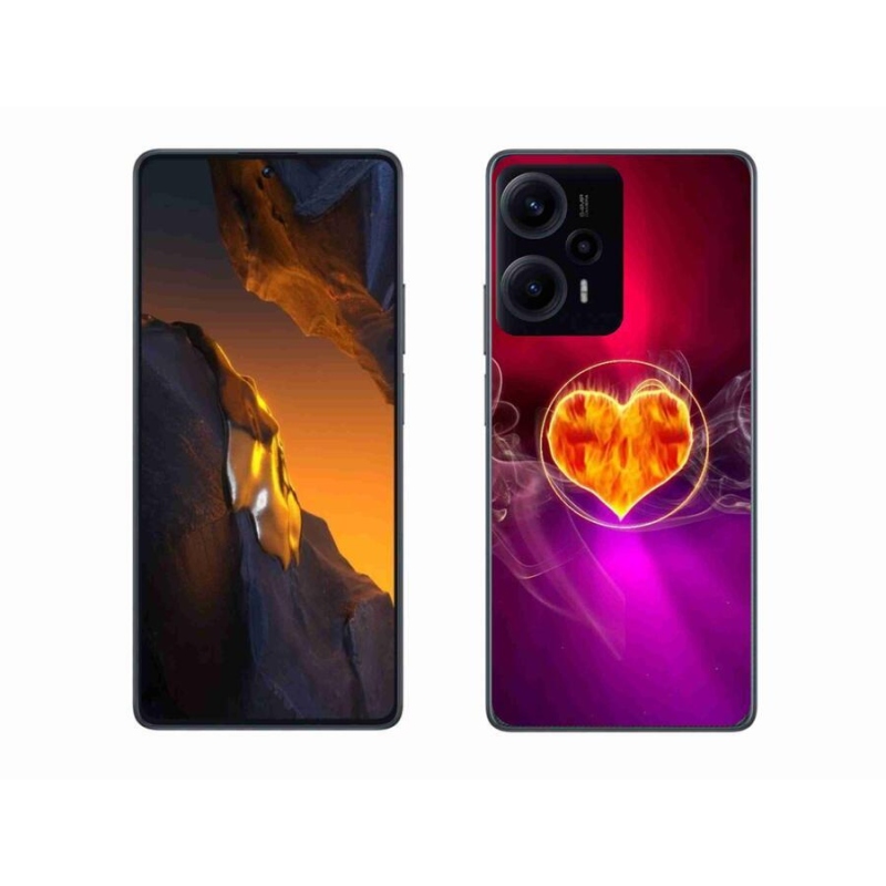 Gél borítás mmCase a Xiaomi Poco F5 készülékhez - tüzes szív