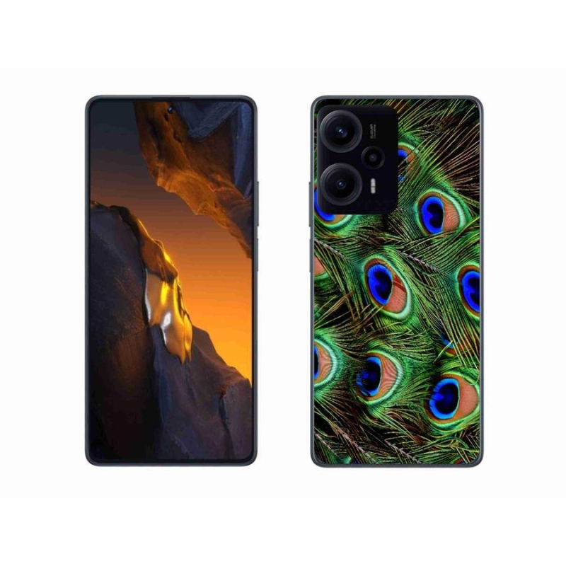 Gél borítás mmCase a Xiaomi Poco F5 készülékhez - pávatoll