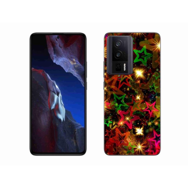 Gél borítás mmCase a Xiaomi Poco F5 Pro számára - színes csillagok