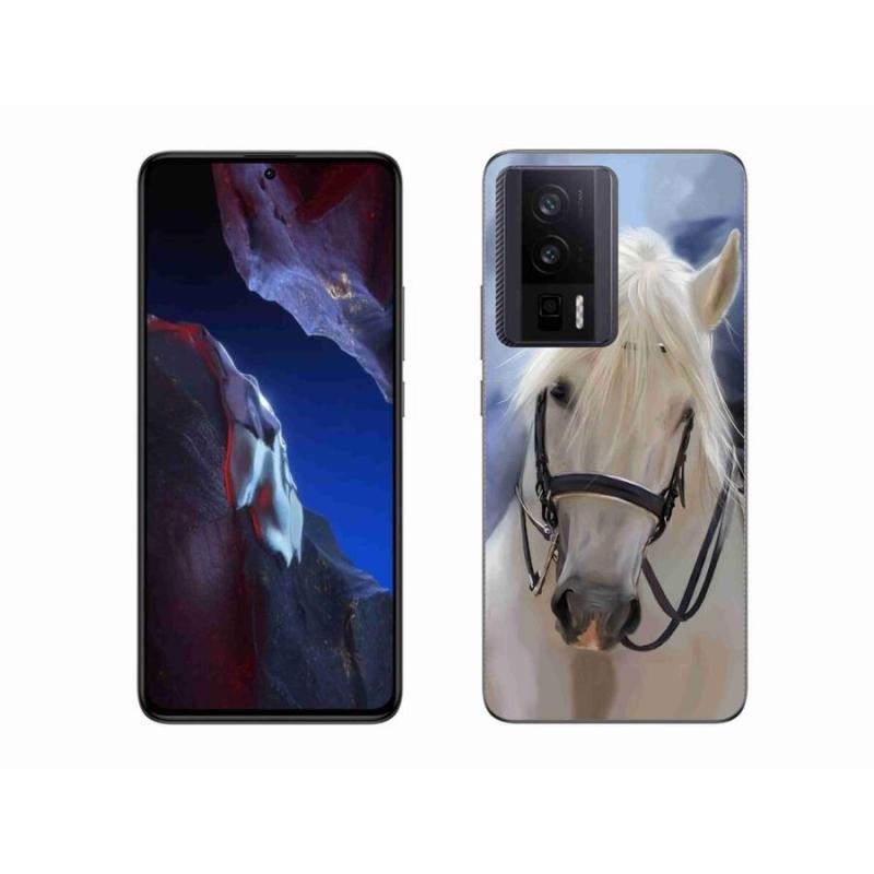 Gél borítás mmCase a Xiaomi Poco F5 Pro számára - fehér ló