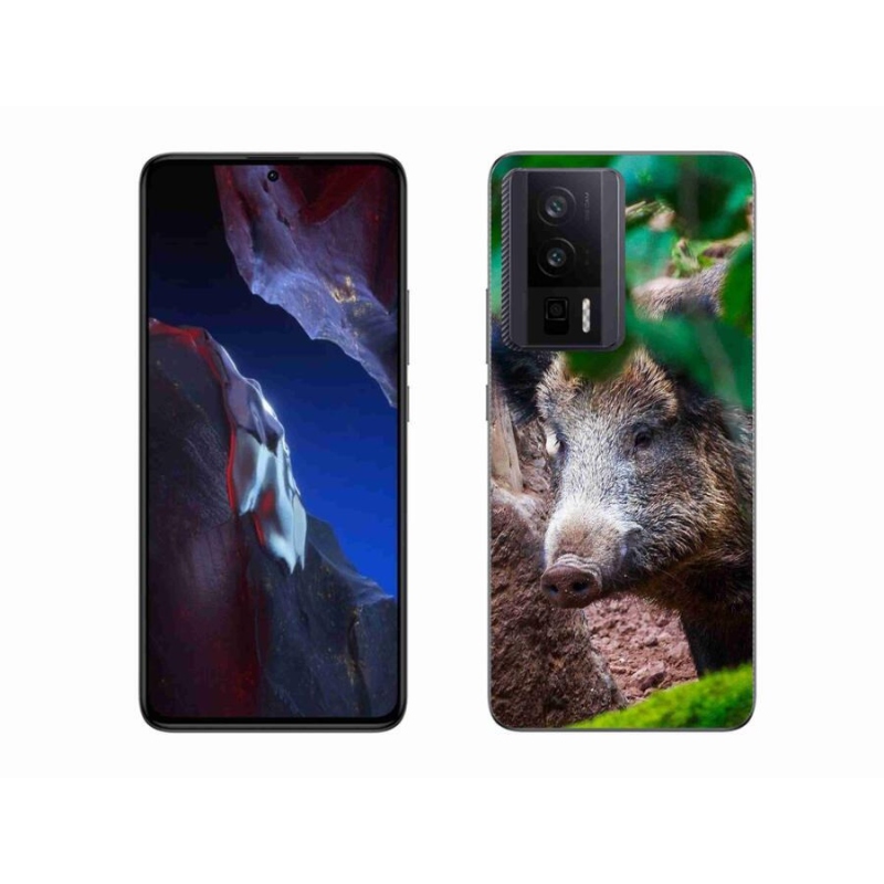 Gél borítás mmCase a Xiaomi Poco F5 Pro számára - vaddisznó