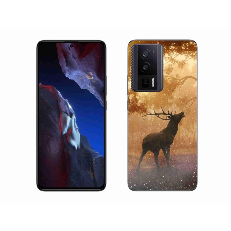 Zselés borítás mmCase a Xiaomi Poco F5 Pro számára - szarvas a vadászaton