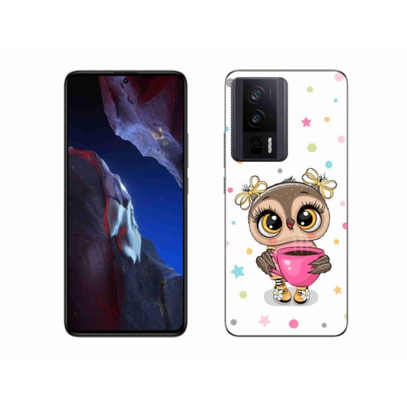 Gél borítás mmCase a Xiaomi Poco F5 Pro számára - rajzfilm bagoly