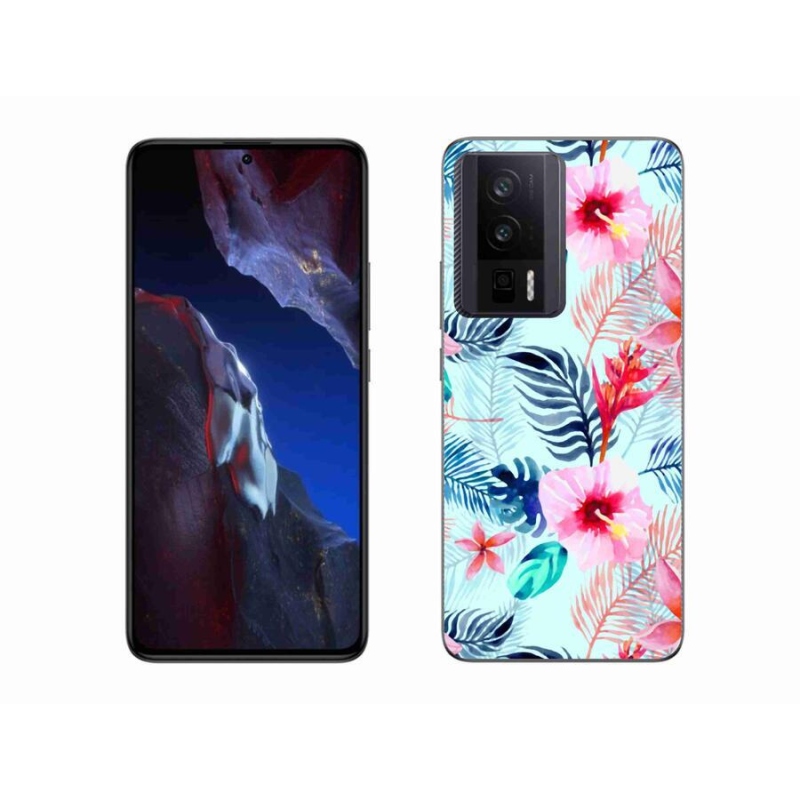 Gél borítás mmCase a Xiaomi Poco F5 Pro számára - virágok