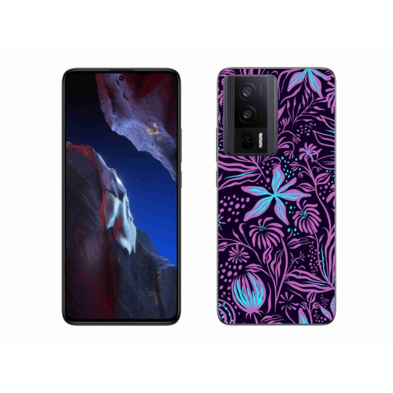 Gél borítás mmCase a Xiaomi Poco F5 Pro számára - virágok 2