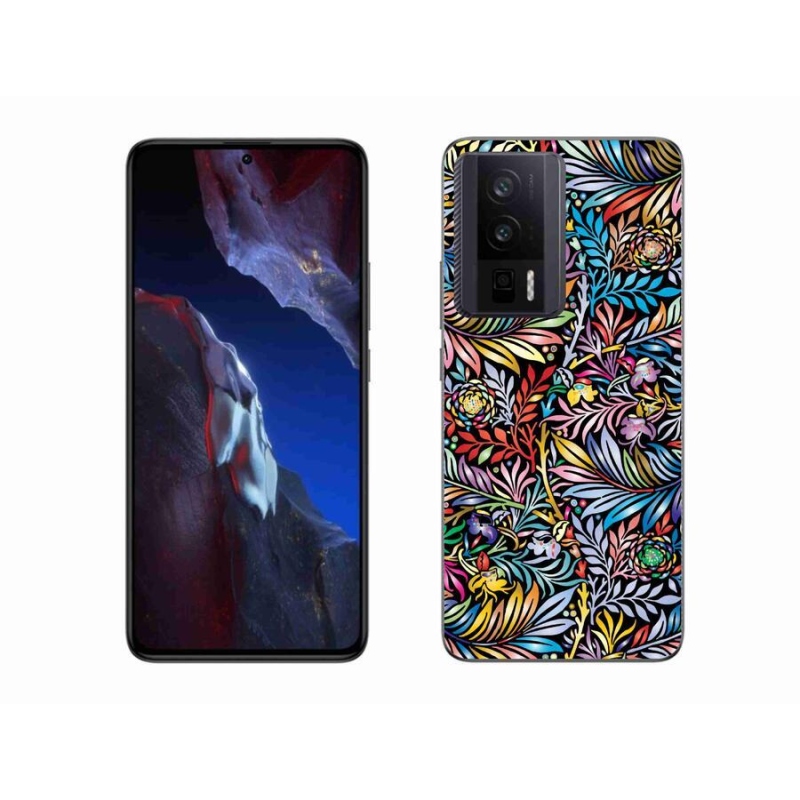 Gél borító mmCase a Xiaomi Poco F5 Pro számára - virágok 5