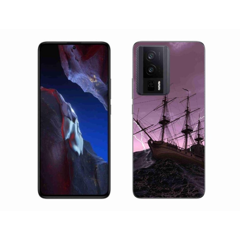Gél borítás mmCase a Xiaomi Poco F5 Pro számára - hajó a viharban