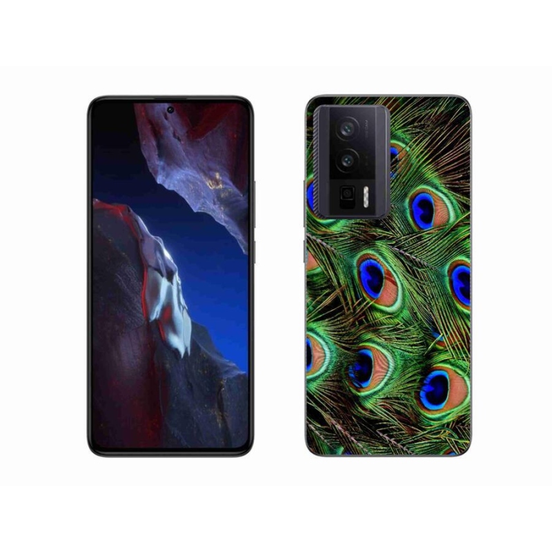 Gél borítás mmCase a Xiaomi Poco F5 Pro készülékhez - pávatoll