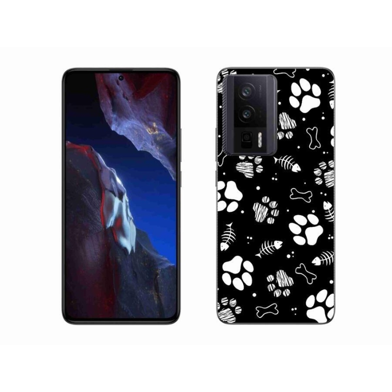 Gél borítás mmCase a Xiaomi Poco F5 Pro számára - kutyamancsok