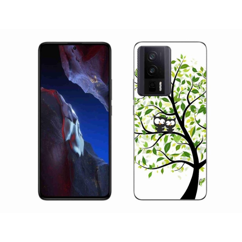 Gél borítás mmCase a Xiaomi Poco F5 Pro számára - baglyok a fán